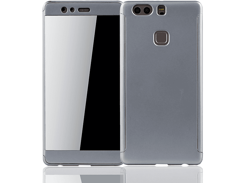 KÖNIG DESIGN Schutzhülle, Full Cover, Huawei, P9 Plus, Silber