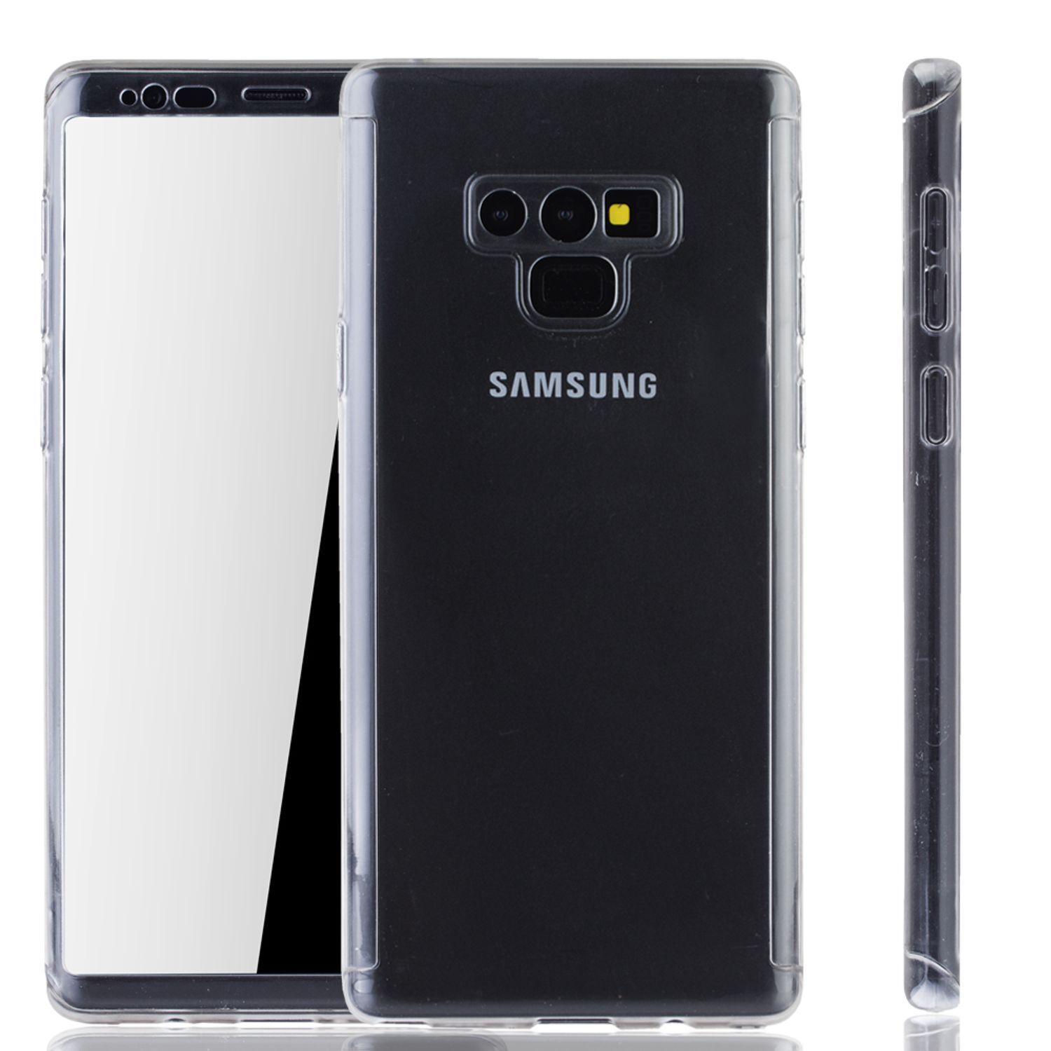 DESIGN Transparent Note Schutzhülle, Full Cover, 9, Galaxy KÖNIG Samsung,