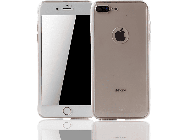 KÖNIG DESIGN Schutzhülle, 7 Apple, Plus, Cover, iPhone Full Transparent