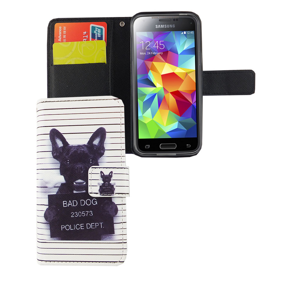 Galaxy Handyhülle, KÖNIG S5 Bookcover, DESIGN Mini, Weiß Samsung,
