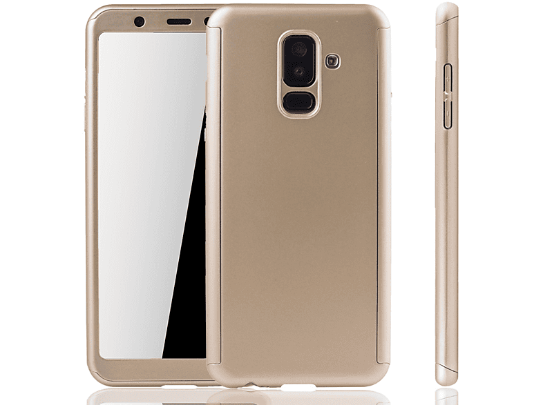 KÖNIG DESIGN Schutzhülle, Full Cover, Samsung, Galaxy A6 Plus (2018), Gold