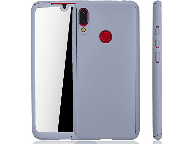 KÖNIG DESIGN Grau / Cover, Schutzhülle, Full Redmi Xiaomi, 7 Redmi Pro, Note 7 Note