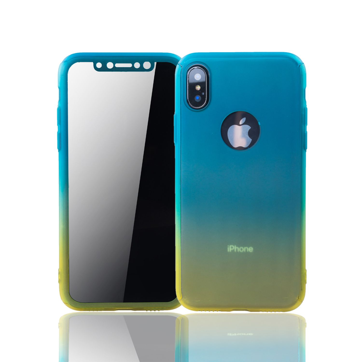 iPhone Schutzhülle, KÖNIG Full Cover, X, Mehrfarbig Apple, DESIGN