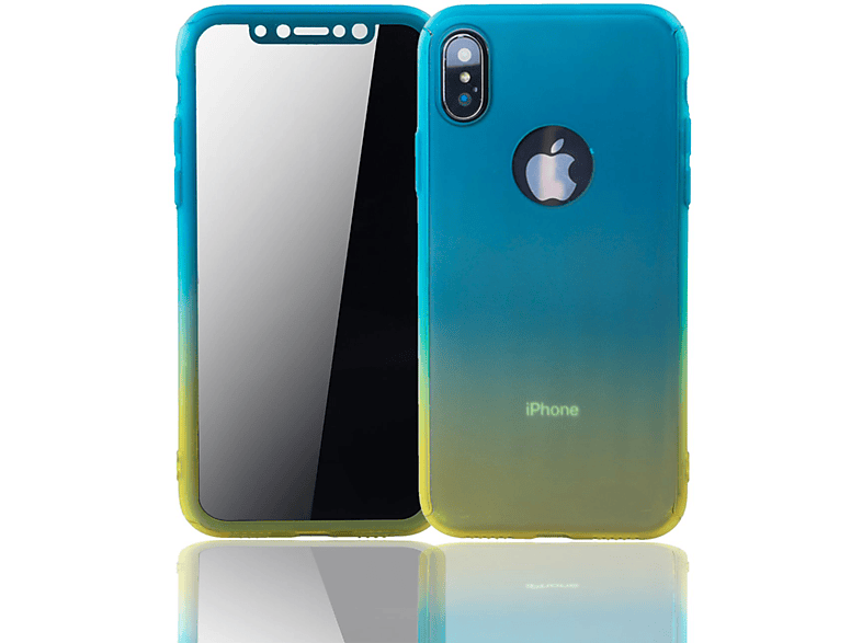 Cover, Mehrfarbig KÖNIG X, Apple, iPhone Full DESIGN Schutzhülle,