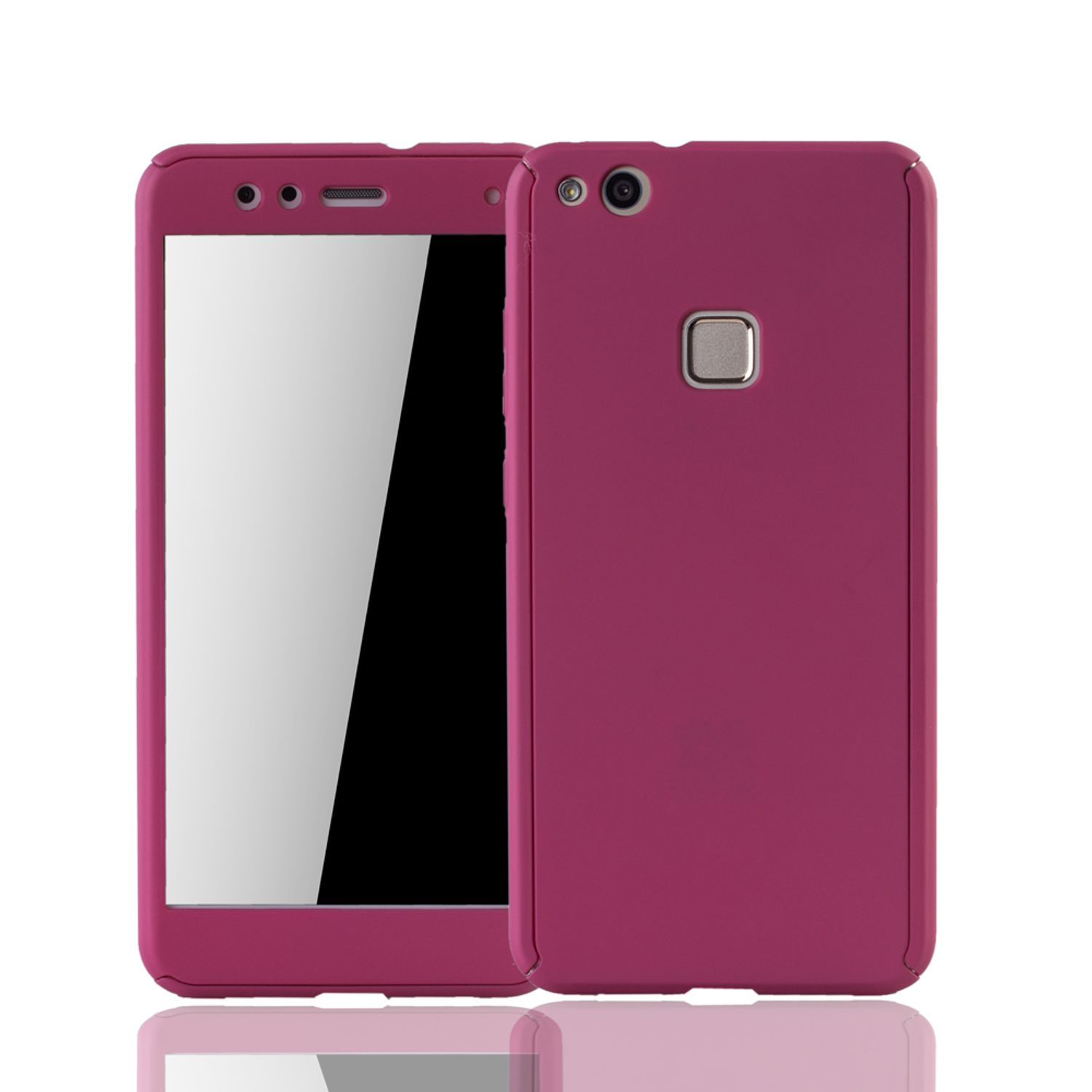 KÖNIG DESIGN Schutzhülle, Full Cover, P10 Lite, Pink Huawei