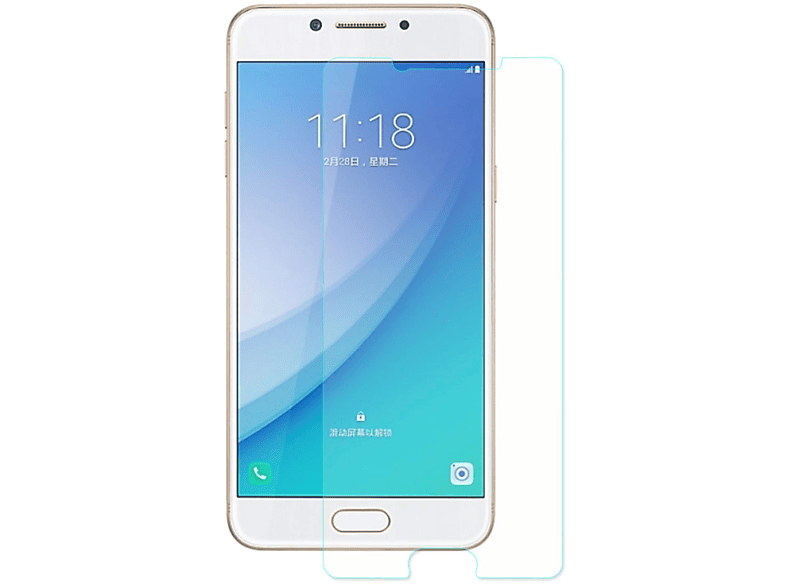 KÖNIG DESIGN 2er Pack Galaxy Samsung C5 Schutzfolie(für Plus) Displayschutz