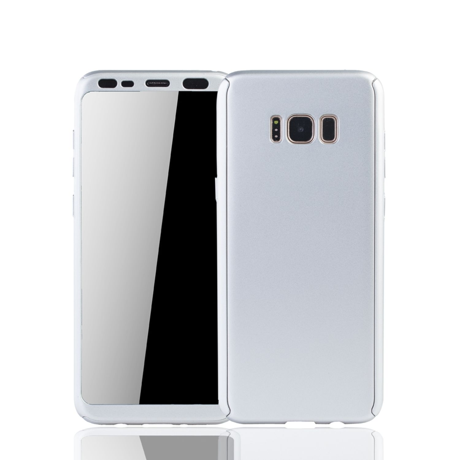 KÖNIG DESIGN Schutzhülle, Full Samsung, Galaxy Cover, S8 Plus, Silber
