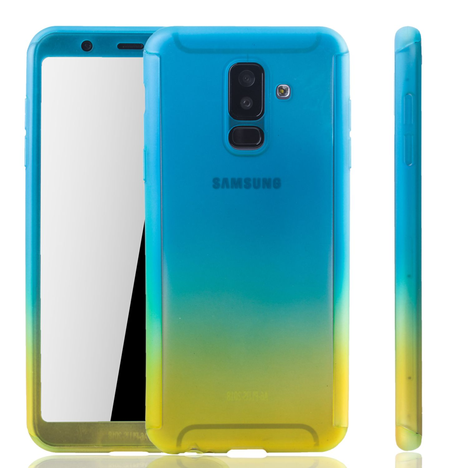 Mehrfarbig A6 Schutzhülle, Plus KÖNIG Full (2018), DESIGN Cover, Galaxy Samsung,