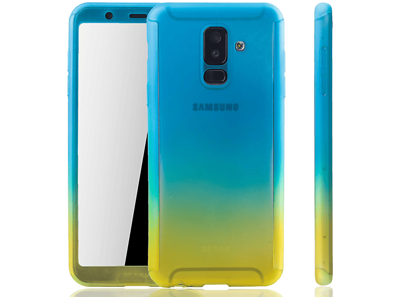 Plus A6 Samsung, (2018), KÖNIG Schutzhülle, DESIGN Galaxy Mehrfarbig Full Cover,
