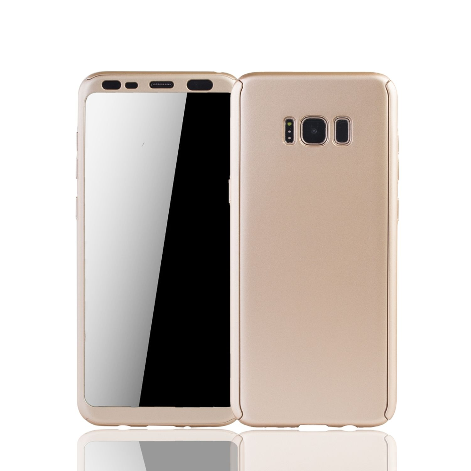 Galaxy S8 DESIGN Plus, Full Schutzhülle, Samsung, KÖNIG Cover, Gold