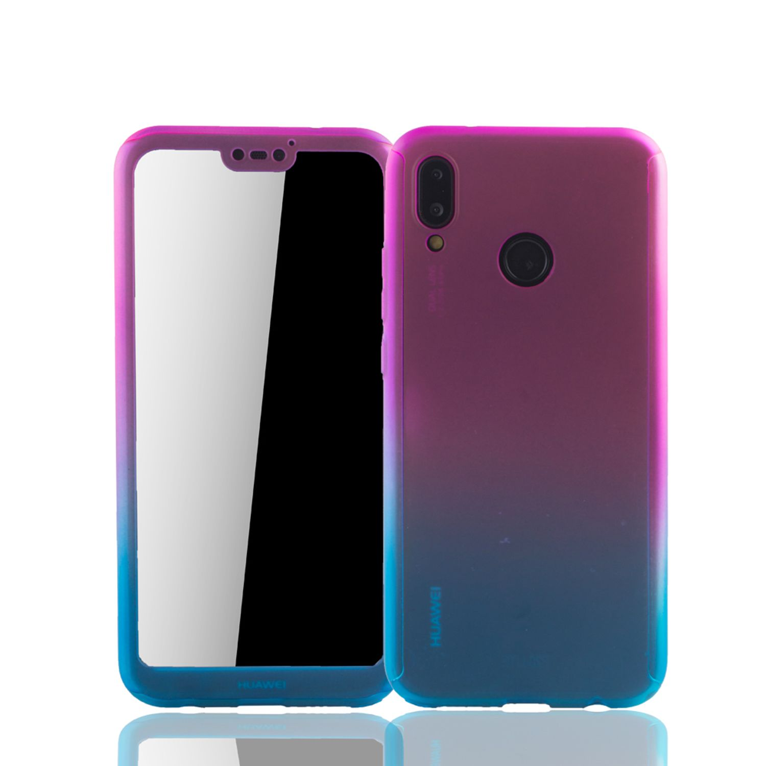 KÖNIG DESIGN Schutzhülle, Full Cover, Mehrfarbig Lite, Huawei, P20