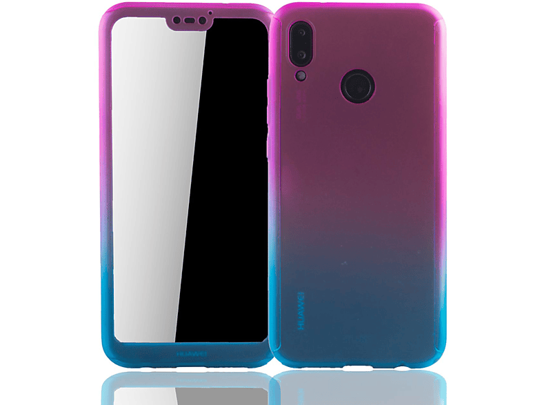KÖNIG DESIGN Schutzhülle, Full Cover, Huawei, P20 Lite, Mehrfarbig