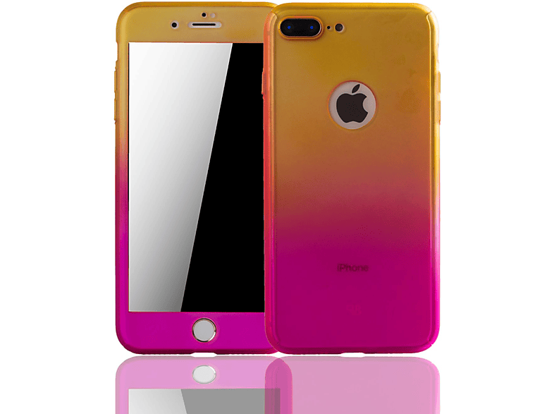 Apple, iPhone DESIGN KÖNIG Schutzhülle, Full 8 Cover, Mehrfarbig Plus,