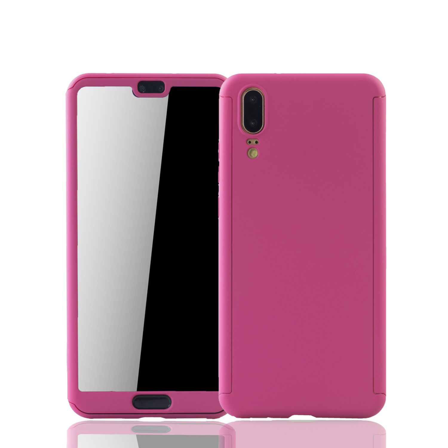 KÖNIG DESIGN Schutzhülle, Full Cover, Huawei, P20, Pink