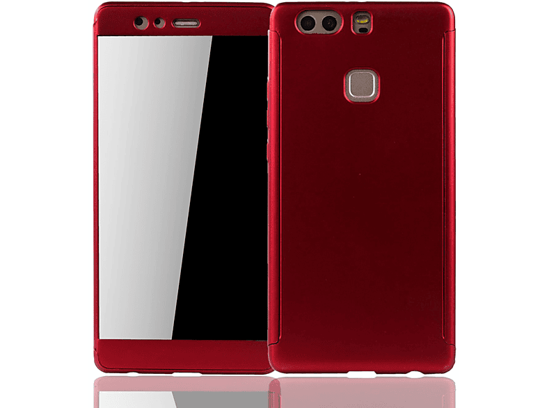 KÖNIG DESIGN Schutzhülle, Full Huawei, P9 Cover, Plus, Rot