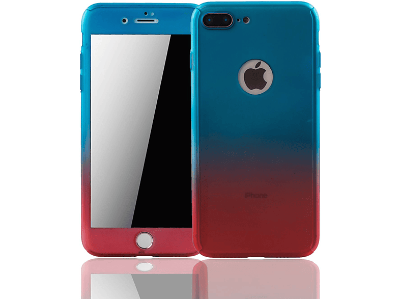 8 Full iPhone Schutzhülle, DESIGN KÖNIG Apple, Cover, Mehrfarbig Plus,
