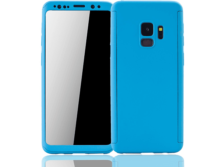 KÖNIG DESIGN Schutzhülle, Full Cover, Samsung, Galaxy S9, Blau