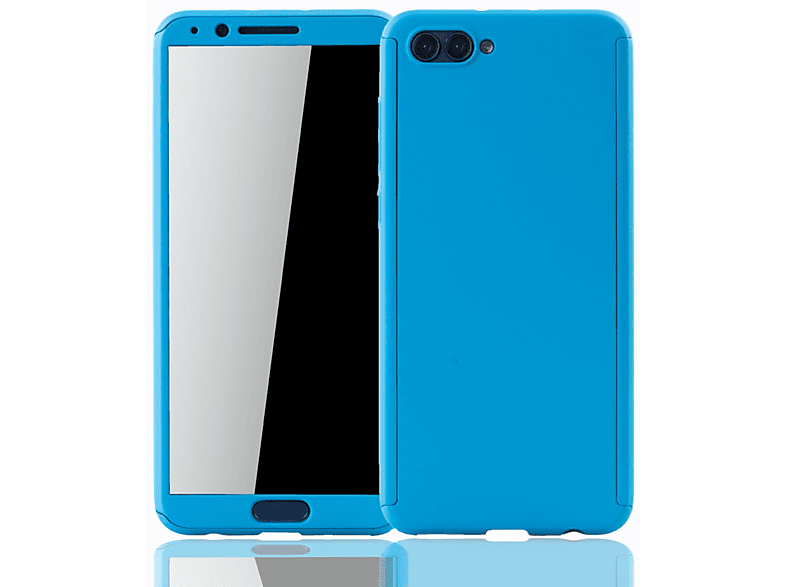 KÖNIG DESIGN Schutzhülle, Full Cover, Huawei, Honor View 10, Blau