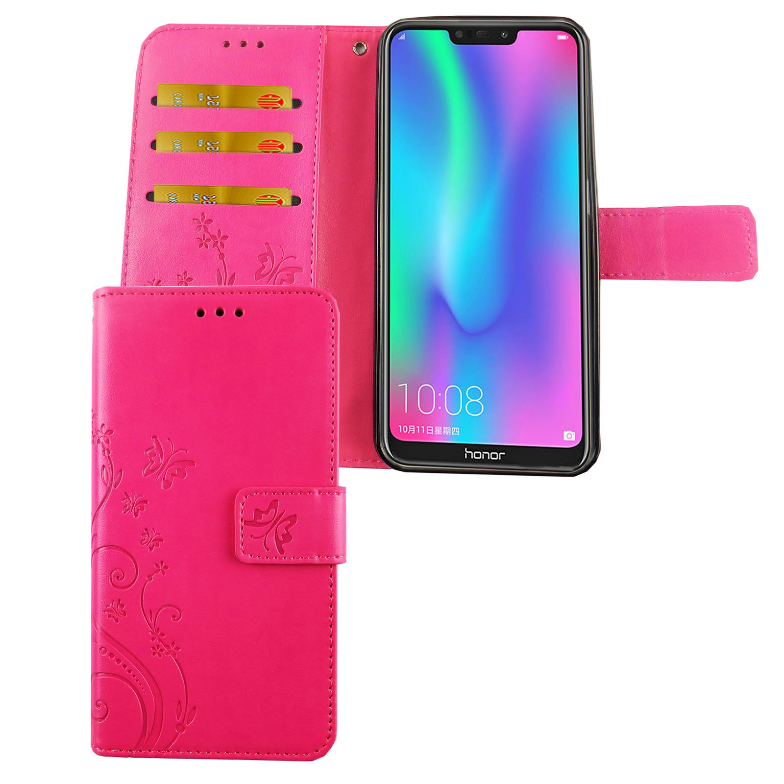 P DESIGN Huawei, KÖNIG Bookcover, 2019, Handyhülle, Rosa Smart