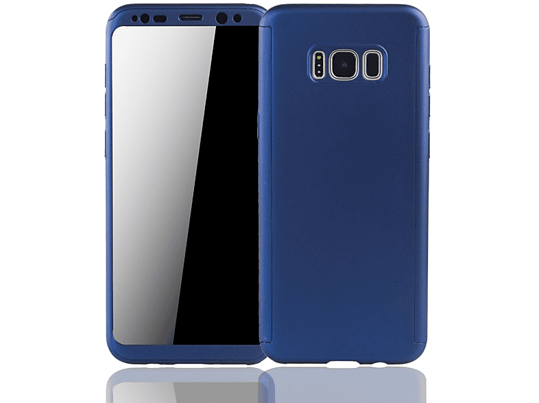 KÖNIG DESIGN Schutzhülle, Full Cover, Samsung, Plus, S8 Galaxy Blau