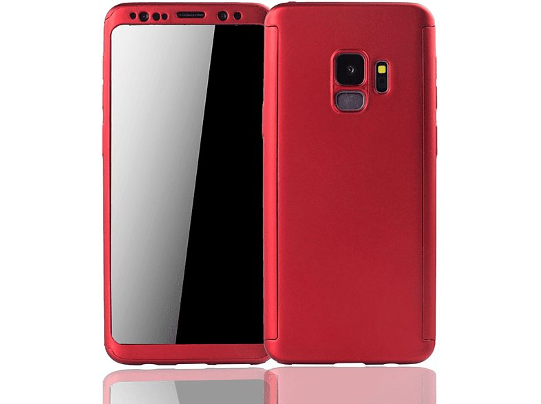 KÖNIG DESIGN Schutzhülle, Full Cover, Samsung, Galaxy S9, Rot