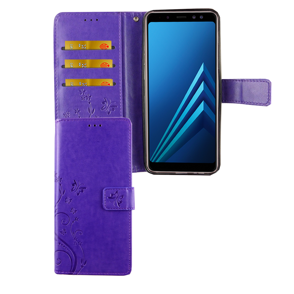 (2018), A6 Galaxy Samsung, Plus DESIGN Bookcover, KÖNIG Violett Schutzhülle,