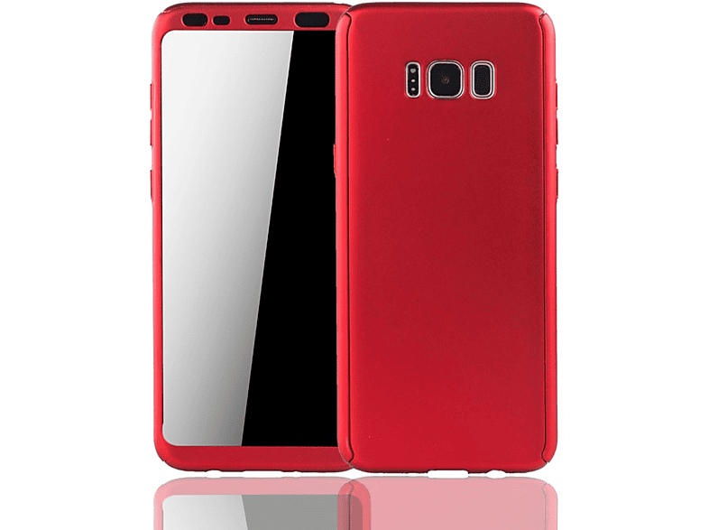 KÖNIG DESIGN Schutzhülle, Plus, Rot Full S8 Samsung, Galaxy Cover