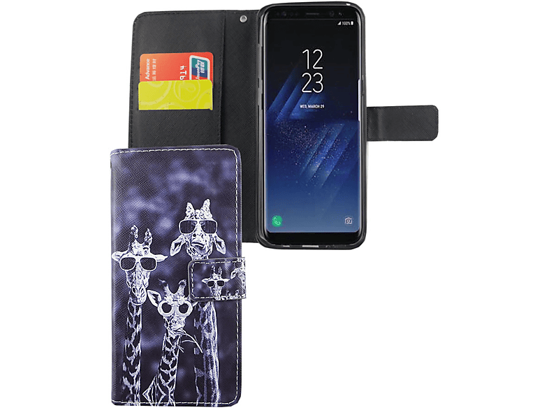 KÖNIG DESIGN Handyhülle, Bookcover, Samsung, Galaxy S8 Plus, Mehrfarbig | Bookcover