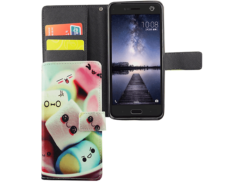 ZTE, Blade Bookcover, KÖNIG V8, Mehrfarbig Handyhülle, DESIGN