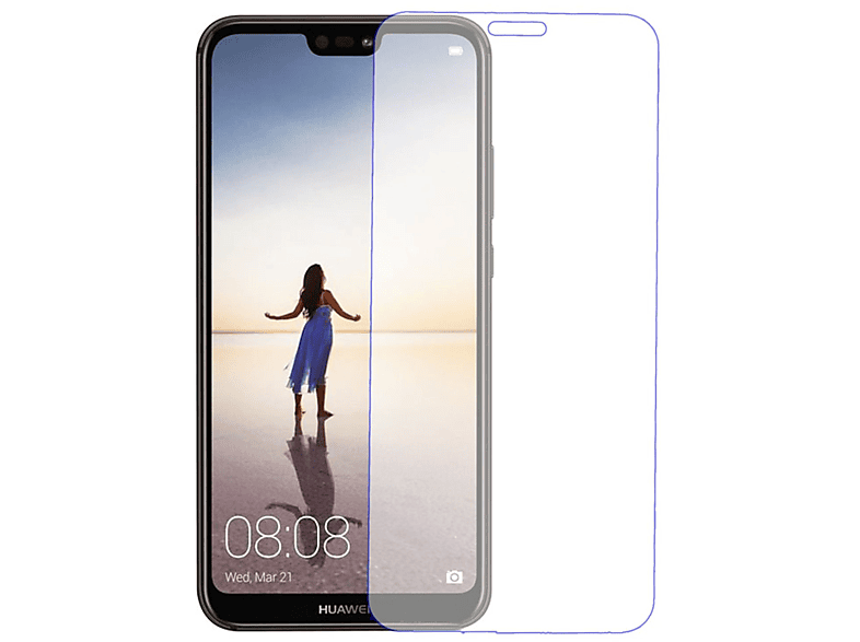 KÖNIG DESIGN 3er Pack Displayschutz Schutzfolie(für Huawei P20 Lite)