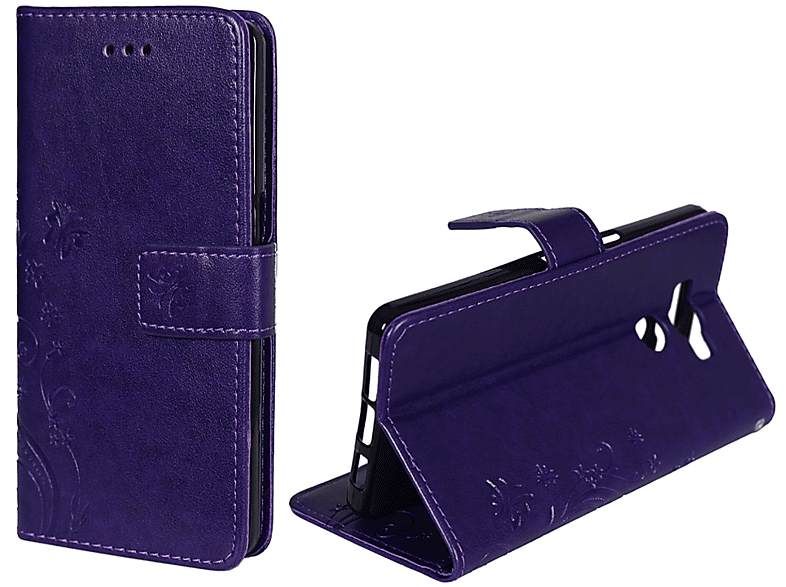 Elephone, Handyhülle, DESIGN Violett Bookcover, KÖNIG P9000,