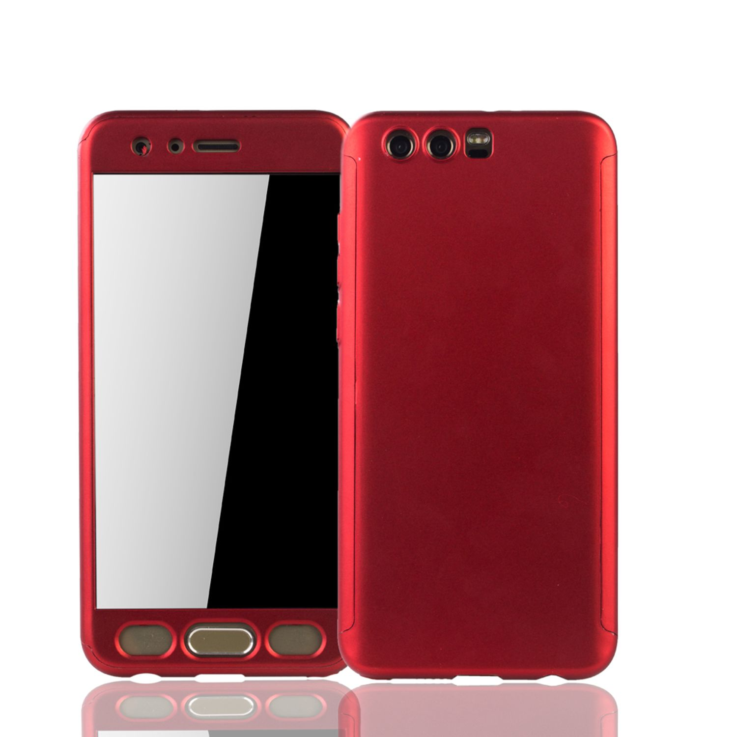 KÖNIG DESIGN Schutzhülle, Full Cover, Honor Huawei, Rot 9