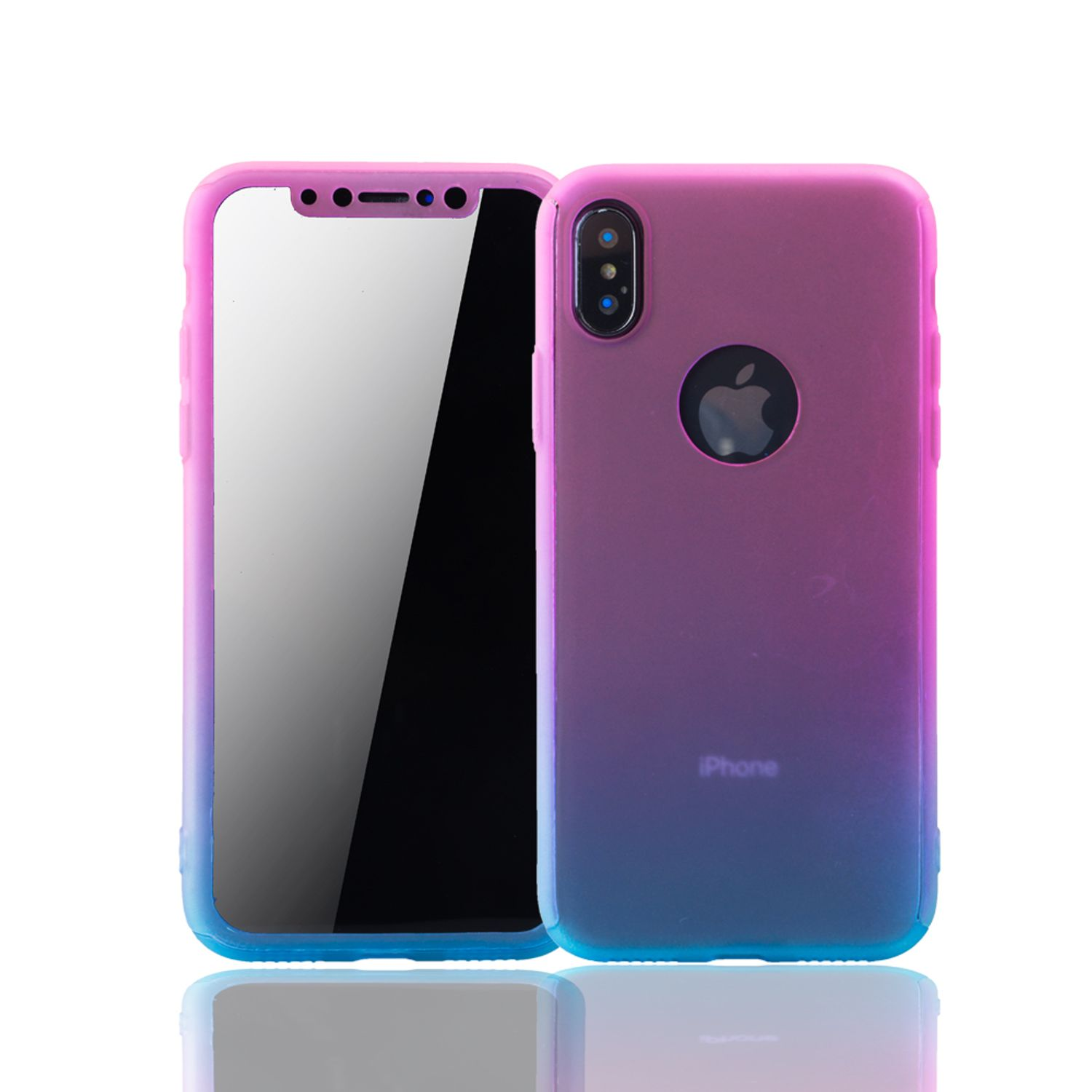 KÖNIG DESIGN iPhone Mehrfarbig Schutzhülle, Cover, X, Apple, Full