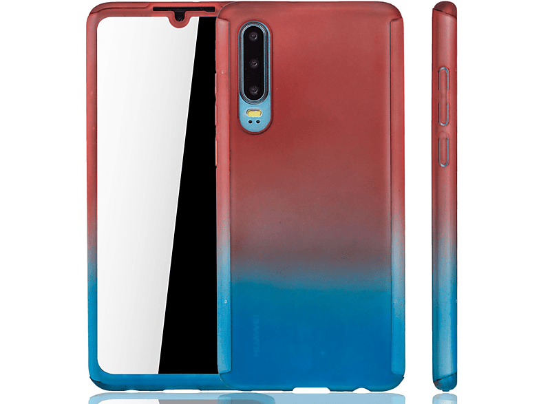 KÖNIG DESIGN Schutzhülle, Full Cover, Mehrfarbig Huawei, P30