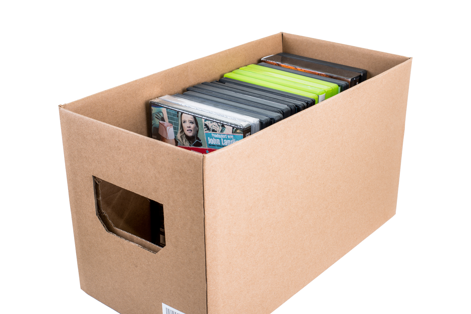 Schallplatten DVD`s, ideal Aufbewahrungsbox Single 7EVEN und Blu-Rays CDs, Aufbewahrungs Karton oder Box, Transport Schallplatten, für 7\