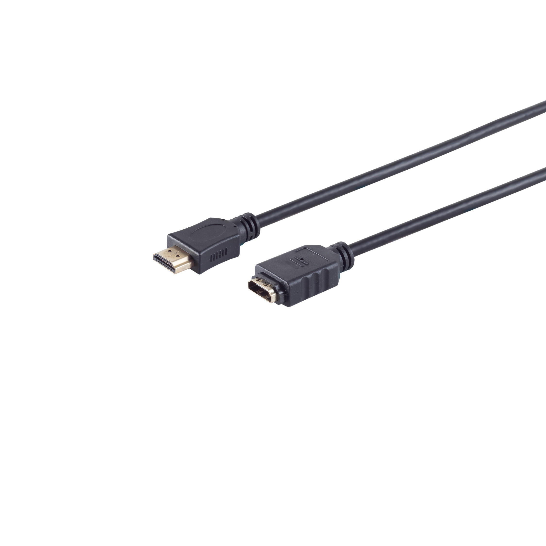 KABELBUDE HDMI A-Stecker / A-Buchse 1m verg. HDMI HDMI Kabel HEAC