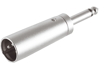 KABELBUDE XLR-Stecker / Klinkenstecker 6,3 mm , MONO XLR-Klinken Adapter