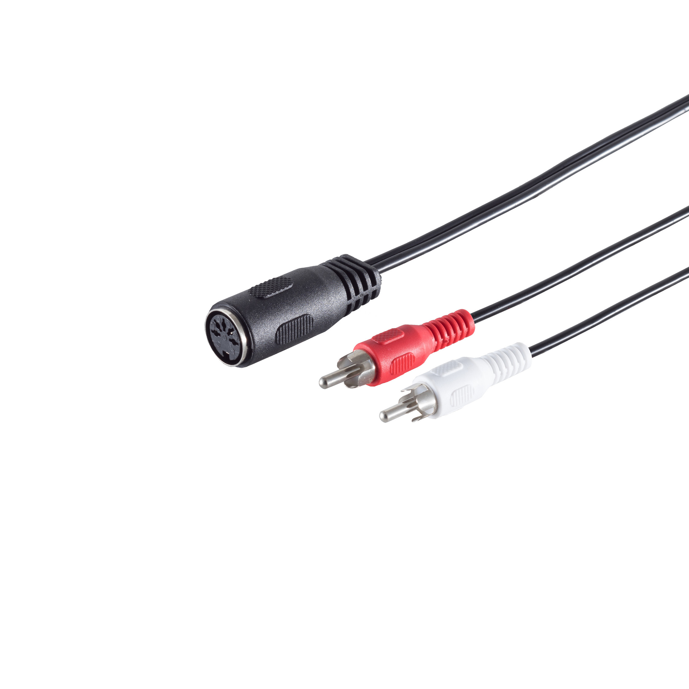 Kabel-5-pol. 0,2m, KABELBUDE Diodenkabel, Cinchstecker 0,20 2 DIN m Buchse/