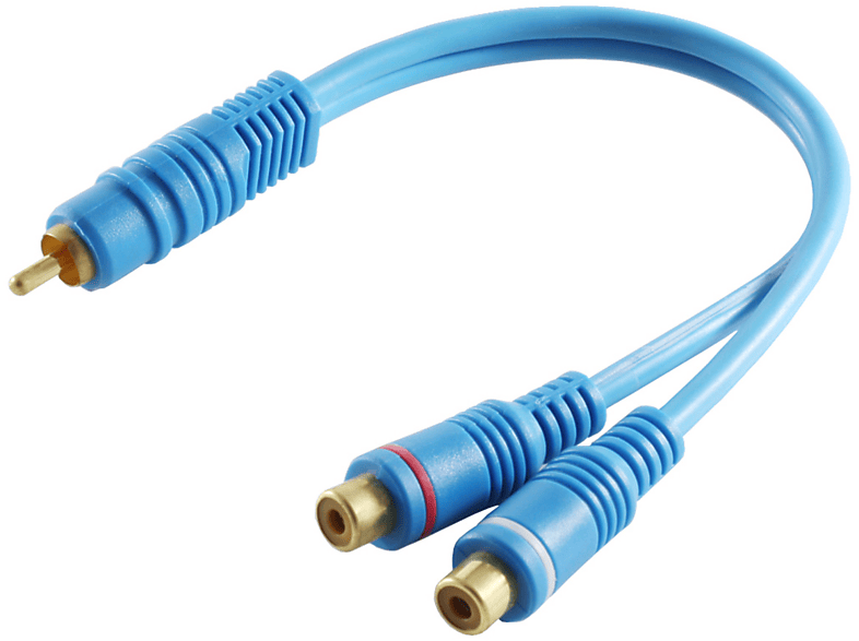 S/CONN MAXIMUM Audio/Video 2 blau, Cinchstecker/ CONNECTIVITY Cinchkupplung, Kabel 0,2m