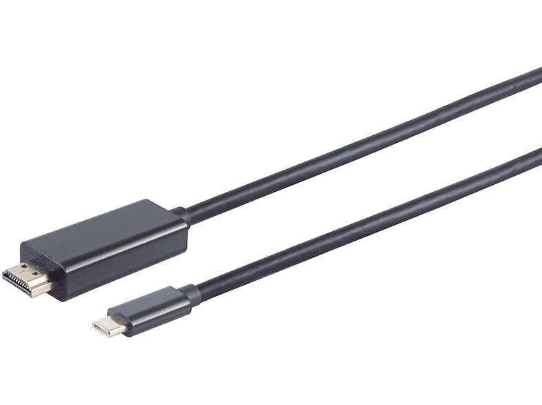 S/CONN MAXIMUM CONNECTIVITY A USB 1,8m Stecker/ schwarz 4K 3.1 Stecker, HDMI HDMI Kabel C
