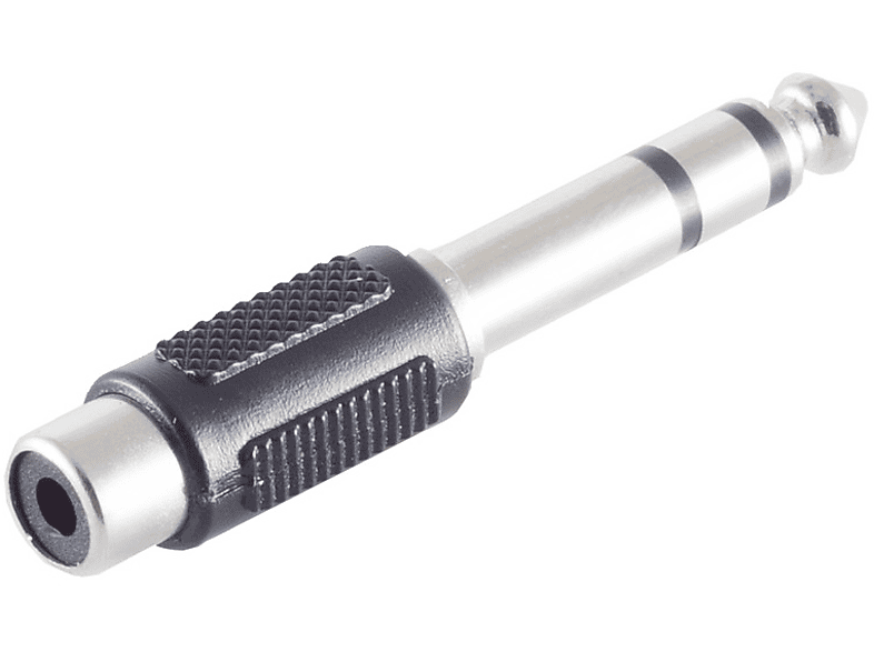 KABELBUDE / Stereo Cinchbuchse 6,3mm Klinke Klinkenstecker