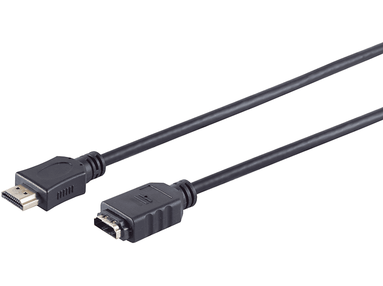 KABELBUDE HDMI A-Stecker / HDMI A-Buchse verg. HEAC 0,25m HDMI Verlängerungskabel