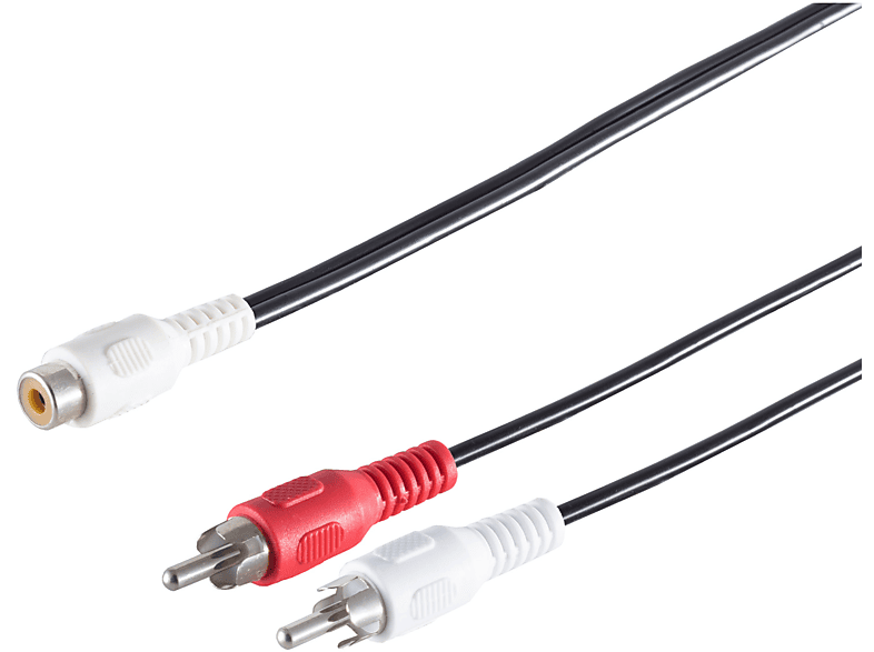 S/CONN 2 0,2m CONNECTIVITY Cinchkupplung/ Kabel MAXIMUM Cinchstecker, Audio/Video