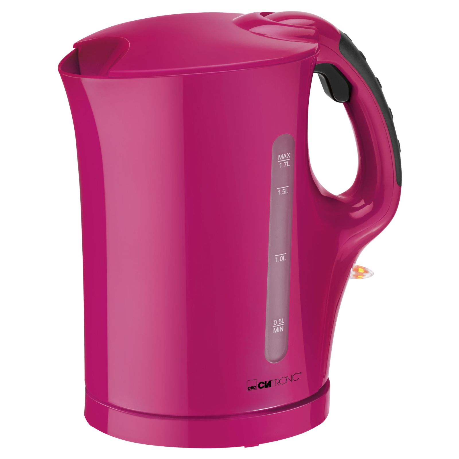 Clatronic Wk 3445 hervidor de agua con apagado sin cable filtro cal 2200 1.7 litros acero inoxidable morado 1.7l 2200w tetera 17l 360clatronic 17