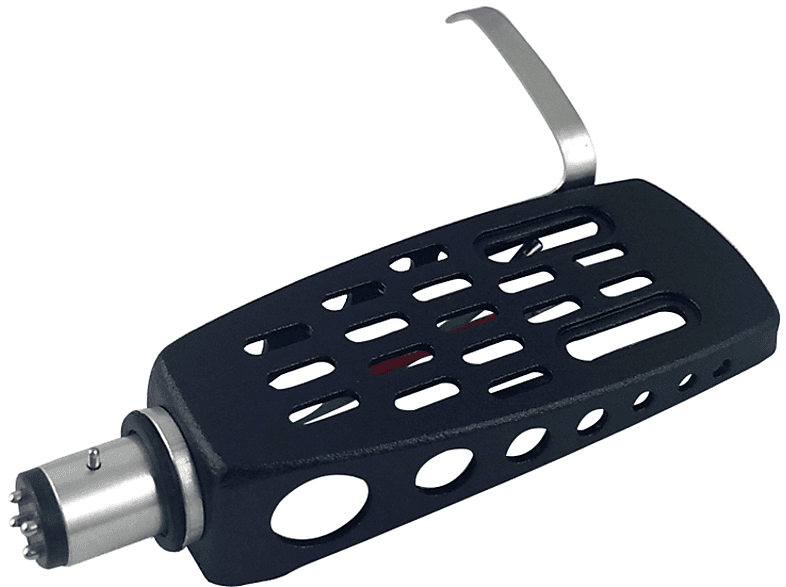 7EVEN Headshell L schwarz Systemträger passend für alle Plattenspieler mit SME Tonarm-Anschluss Headshell