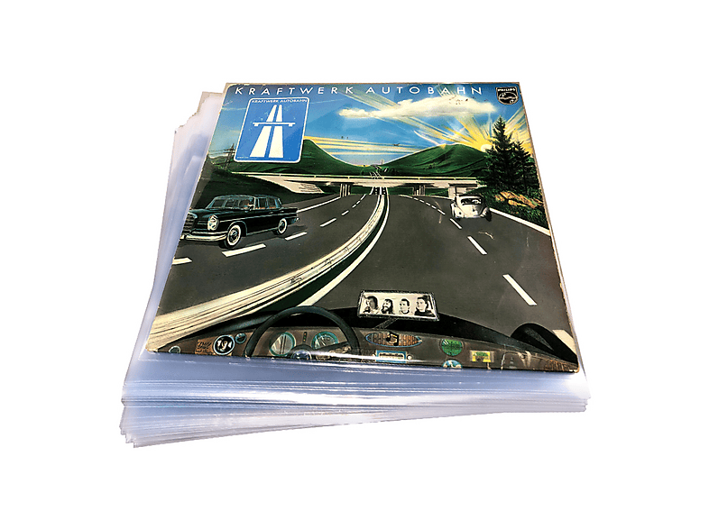 Protected LP Schutzhüllen – 50 Stück, Transparent High Clear Ohne Klappe | Für Vinyl-Schallplatten (ca. 325x320 Mm)