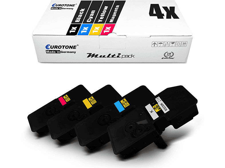 EUROTONE ET3931404 Toner Cartridge Mehrfarbig (Utax PK-5014K / 1T02R90UT0 PK-5014C / 1T02R9CUT0 PK-5014M / 1T02R9MUT0 PK-5014Y / 1T02R9YUT0)