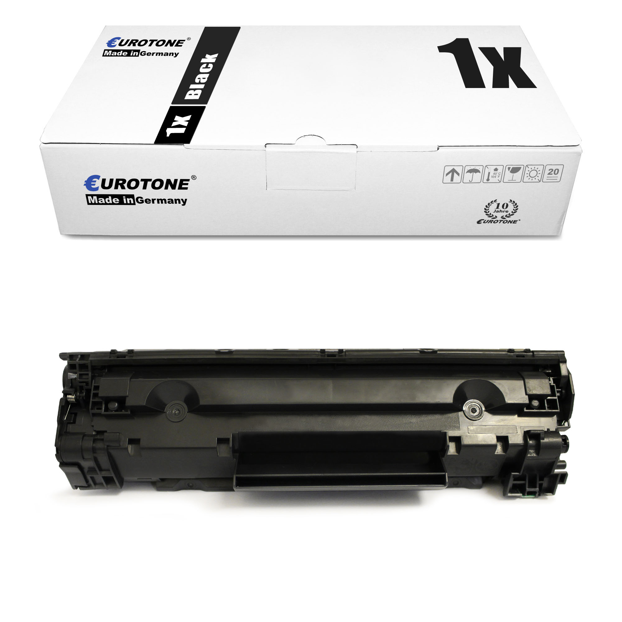 EUROTONE Schwarz HP 85A) / Toner Cartridge ersetzt 85A (CE285A / CE285A