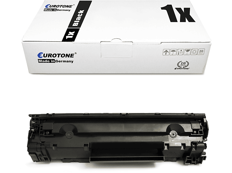 EUROTONE LaserJet 1010 1xBK Toner Cartridge Schwarz (HP Q2612A / 12A)