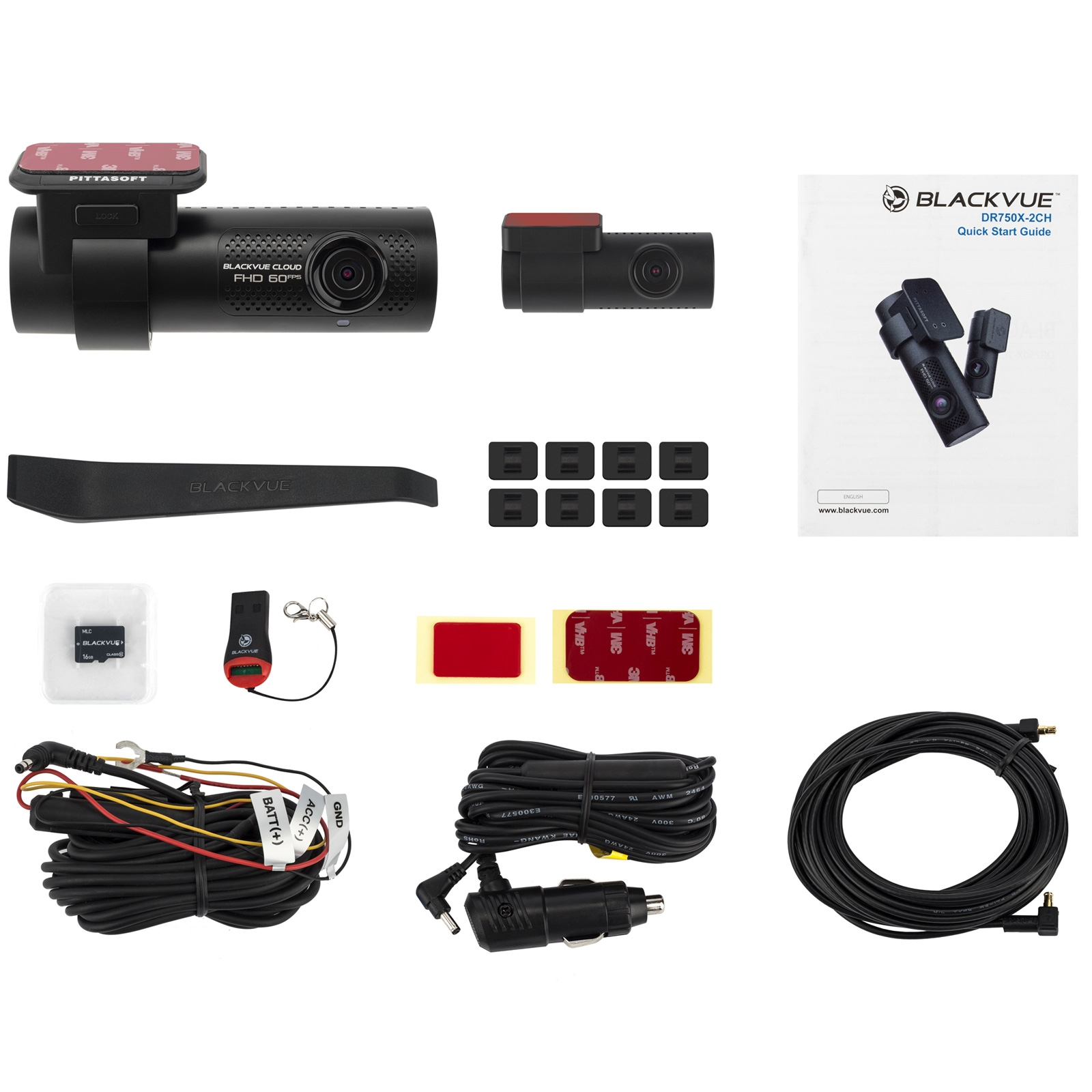 BLACKVUE DR750X-2CH Dashcam 256GB Display Plus